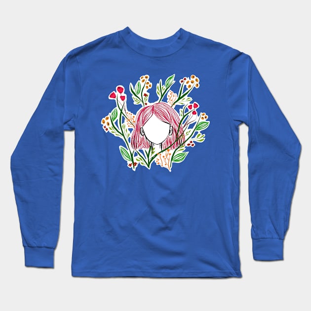 The Girl that Lives in the Garden Long Sleeve T-Shirt by Artbynikitachawda